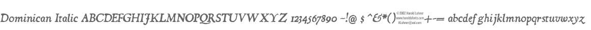 Dominican Italic