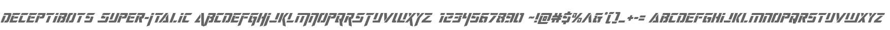Deceptibots Super-Italic