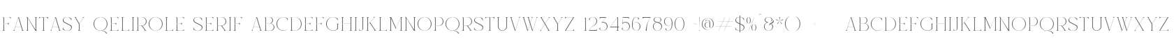 Fantasy Qelirole Serif