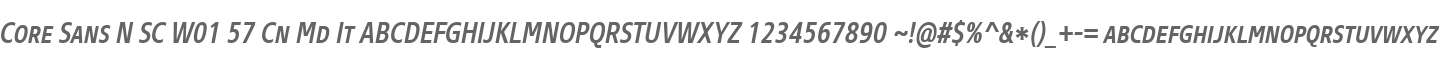 Core Sans N SC W01 57 Cn Md It