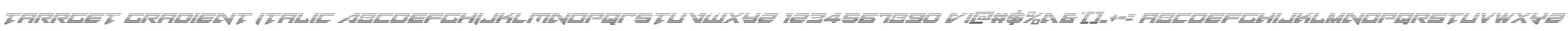 Tarrget Gradient Italic