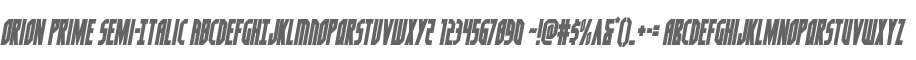 Orion Prime Semi-Italic