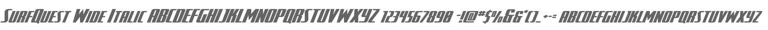 SurfQuest Wide Italic
