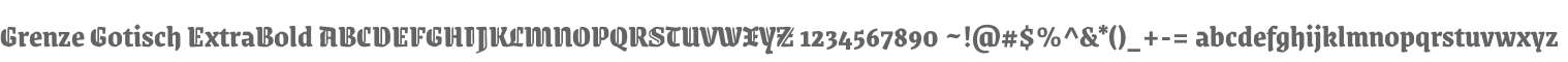 Grenze Gotisch ExtraBold