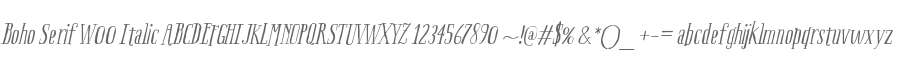 Boho Serif W00 Italic
