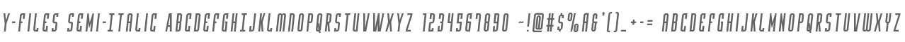 Y-Files Semi-Italic