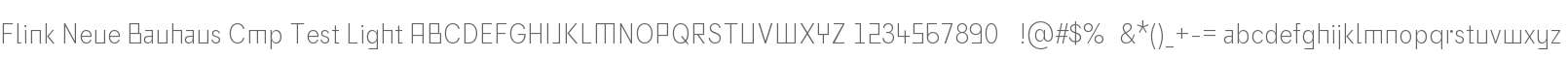 Flink Neue Bauhaus Cmp Test Light