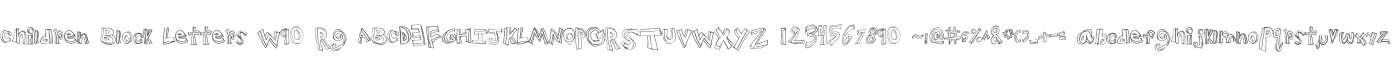 Children Block Letters W90 Rg