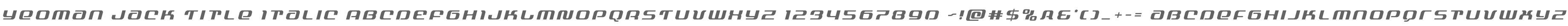 Yeoman Jack Title Italic