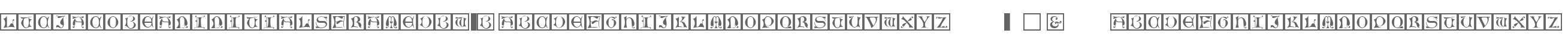 LTCJacobeanInitialsFramedBW90B