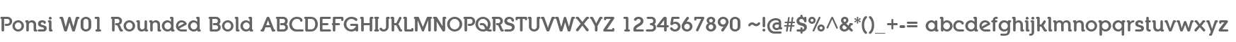 Ponsi W01 Rounded Bold