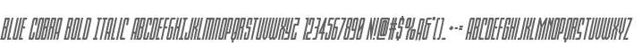 Blue Cobra Bold Italic