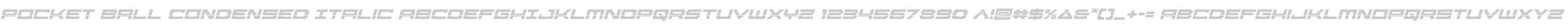 Pocket Ball Condensed Italic