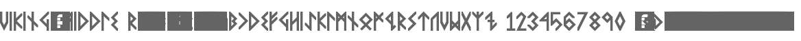 VIKING, MIDDLE Runes Bold Regular
