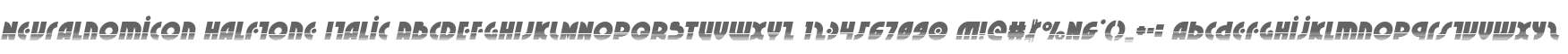 Neuralnomicon Halftone Italic