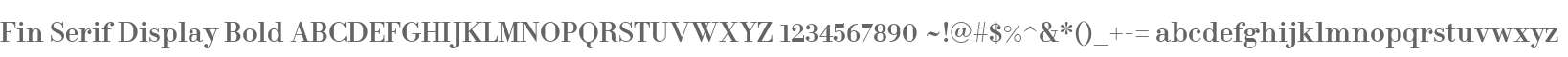 Fin Serif Display Bold