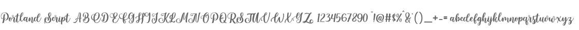 Portland Script