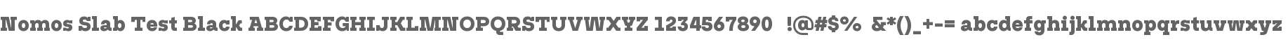 Nomos Slab Test Black