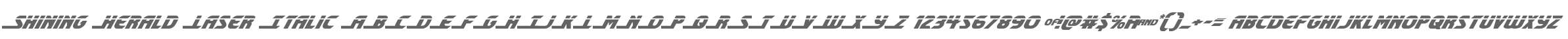 Shining Herald Laser Italic