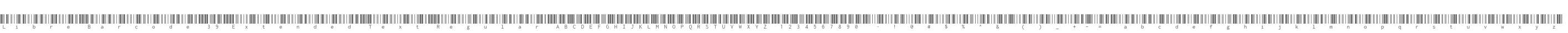 Libre Barcode 39 Extended Text