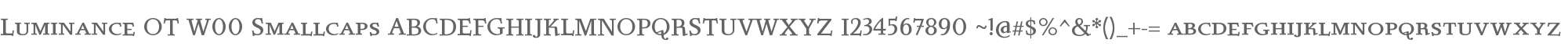 Luminance OT W00 Smallcaps