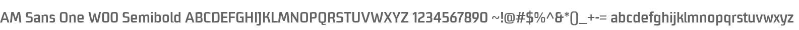 AM Sans One W00 Semibold