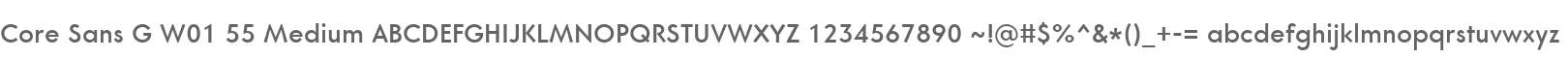 Core Sans G W01 55 Medium