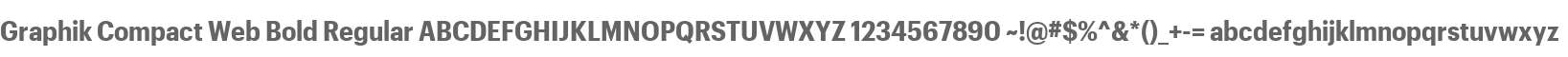 Graphik Compact Web Bold Regular