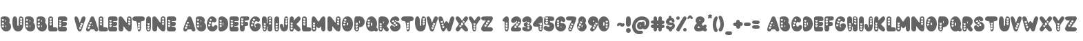 Bubble Valentine