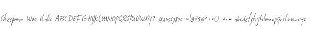 Sheepman W00 Italic