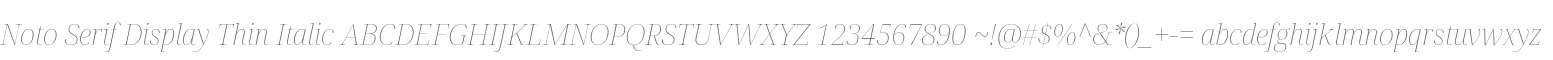 Noto Serif Display Thin