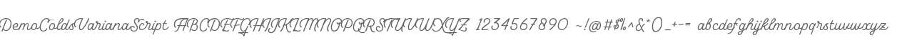 Demo Colds Variana Script