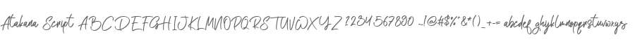 Atakana Script
