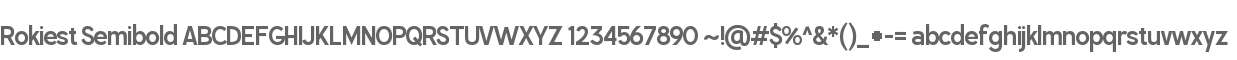 Rokiest Semibold
