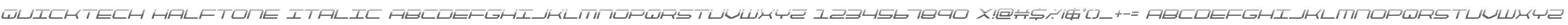 QuickTech Halftone Italic