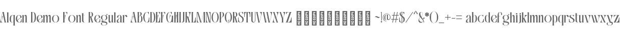 Alqen Demo Font