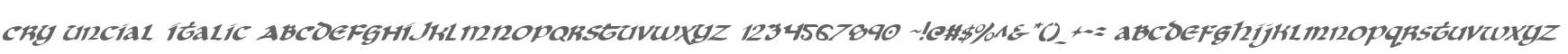 Cry Uncial Italic
