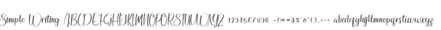 Simple Writing