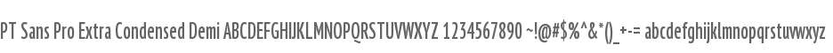 PT Sans Pro Extra Condensed Demi