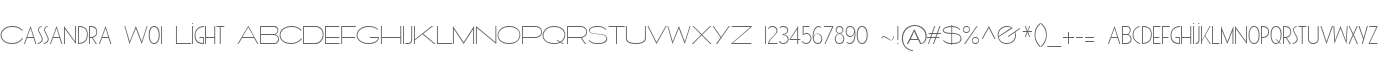 Cassandra W01 Light