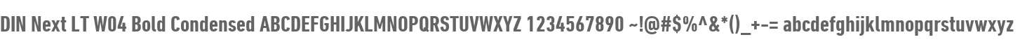 DIN Next LT W04 Bold Condensed