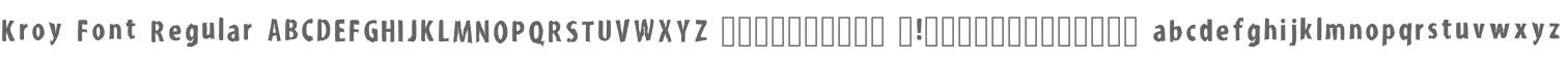Kroy Font