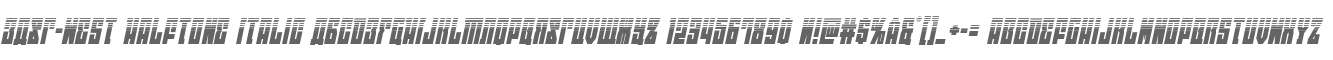 EAST-west Halftone Italic