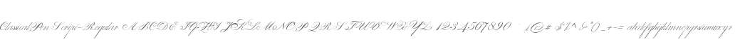 ClassicalPenScript-Regular