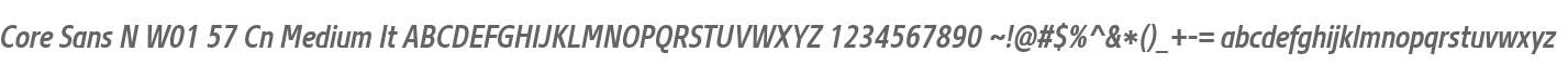 Core Sans N W01 57 Cn Medium It