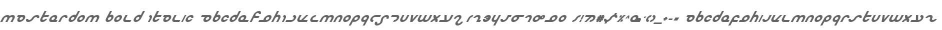 Masterdom Bold Italic