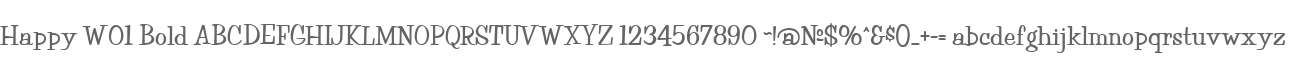 Happy W01 Bold