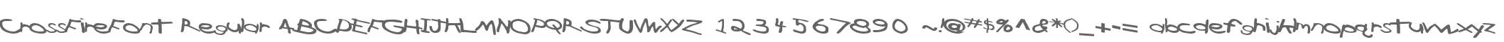 CrossFireFont Regular