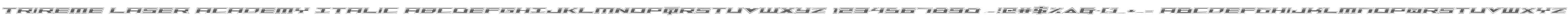 Trireme Laser Academy Italic