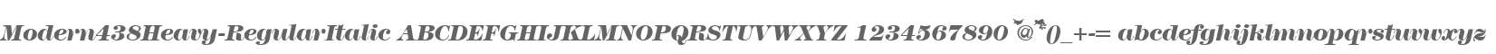 Modern438Heavy-RegularItalic